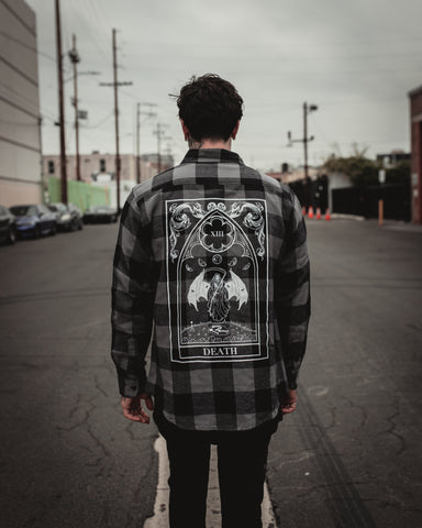 Wheel Of Fortune Charcoal Flannel