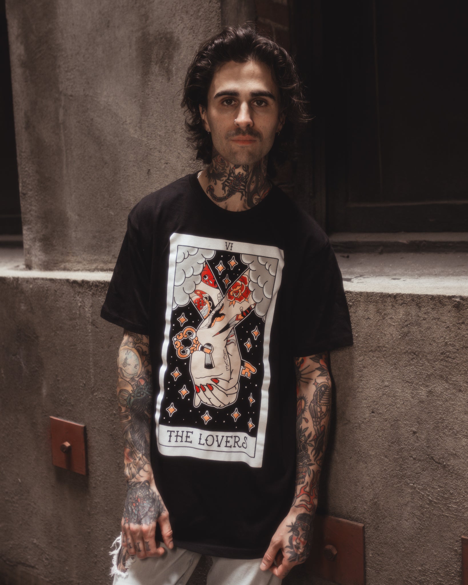 American Traditional Lovers Tarot Tee