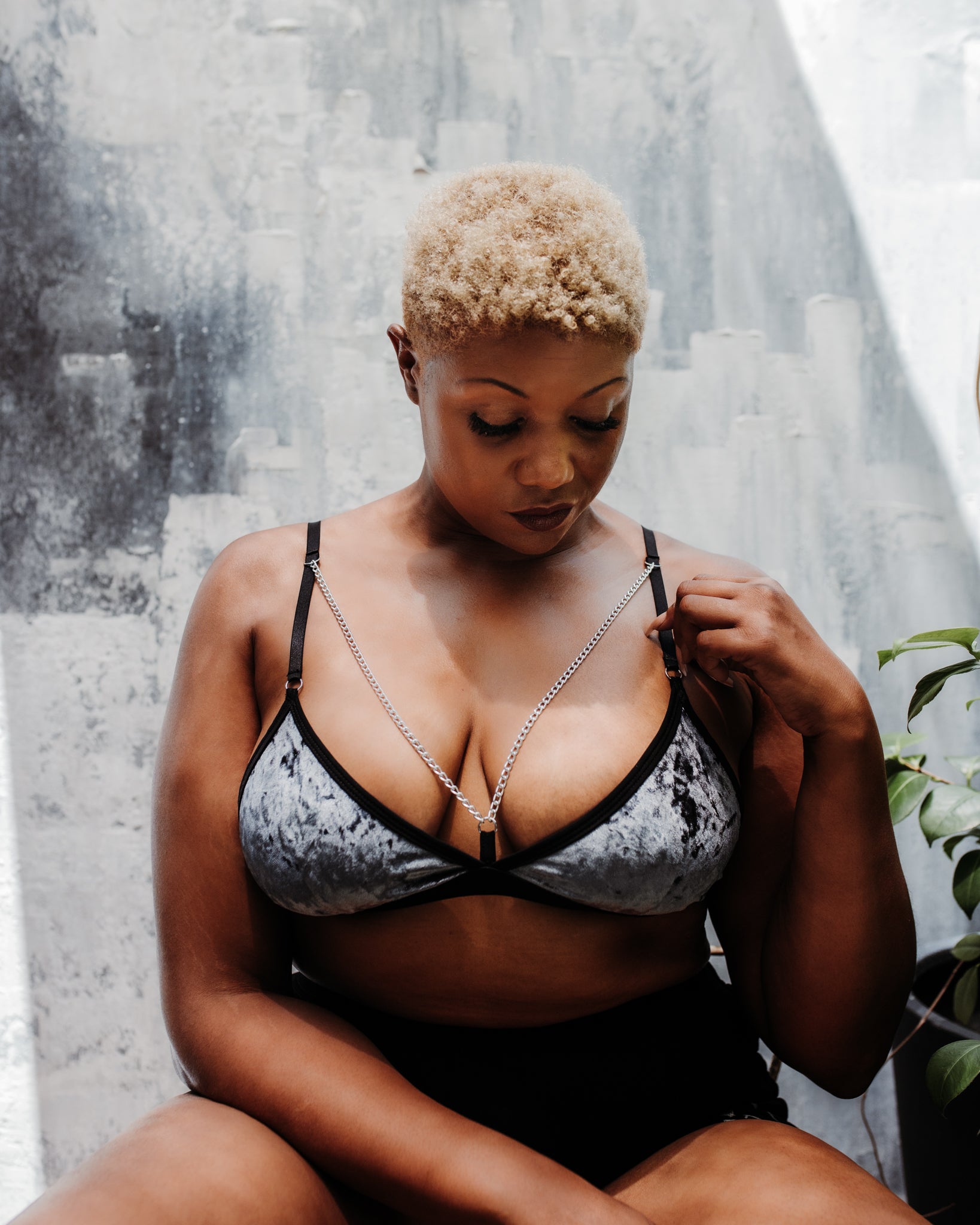 Moon Dust Velvet Bra - No Restock!