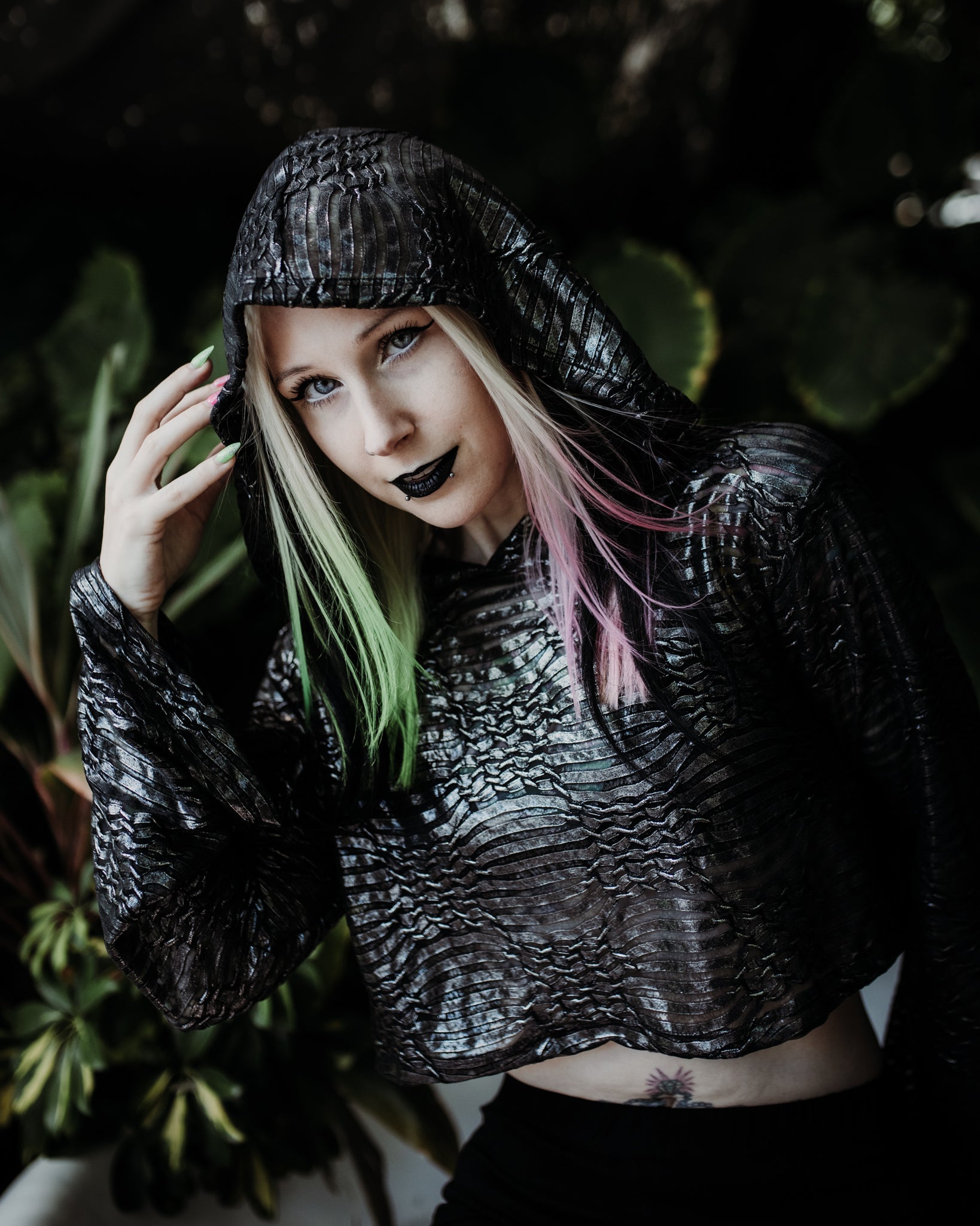 Fae Armor Crop Hoodie