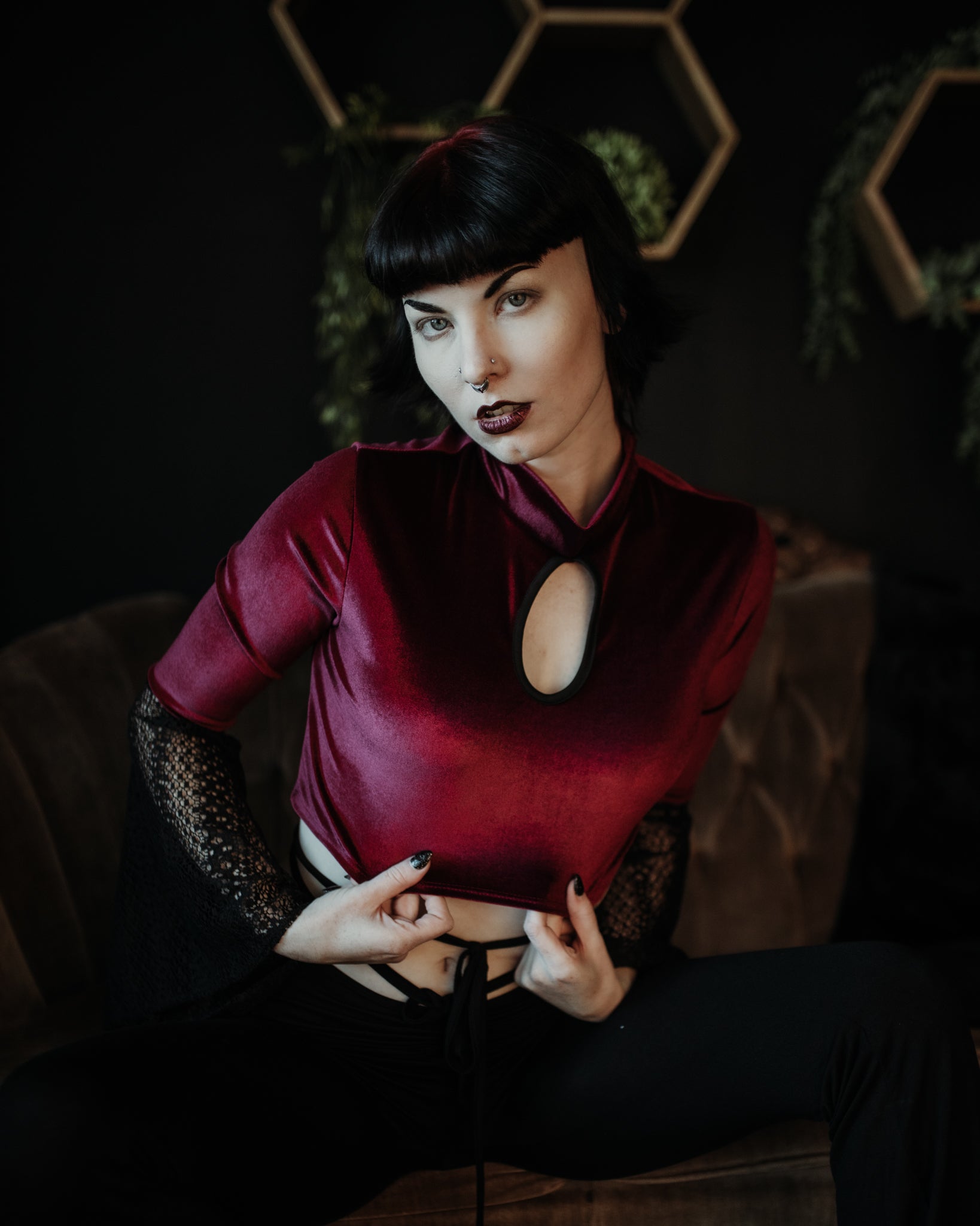 Sisters Of Shadow Top - Ruby