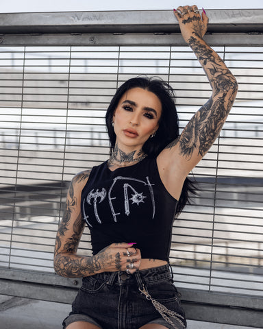 Haus Of Cult Halter Crop