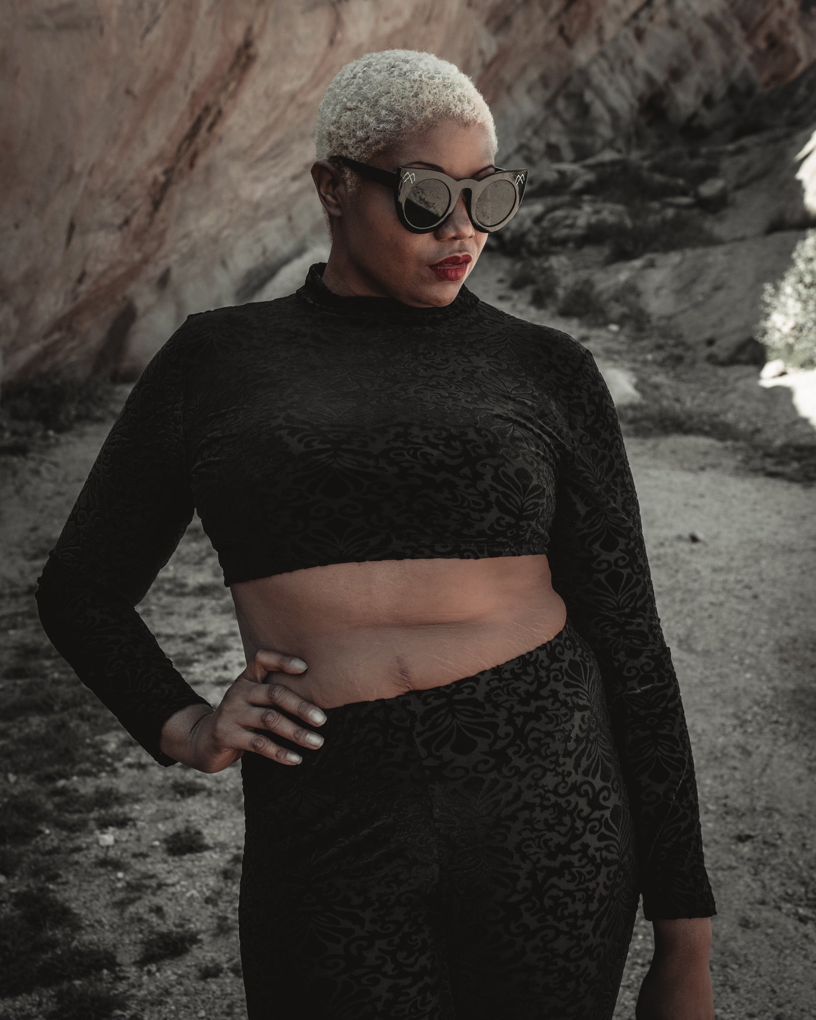 Botanical Burn Out Crop Top