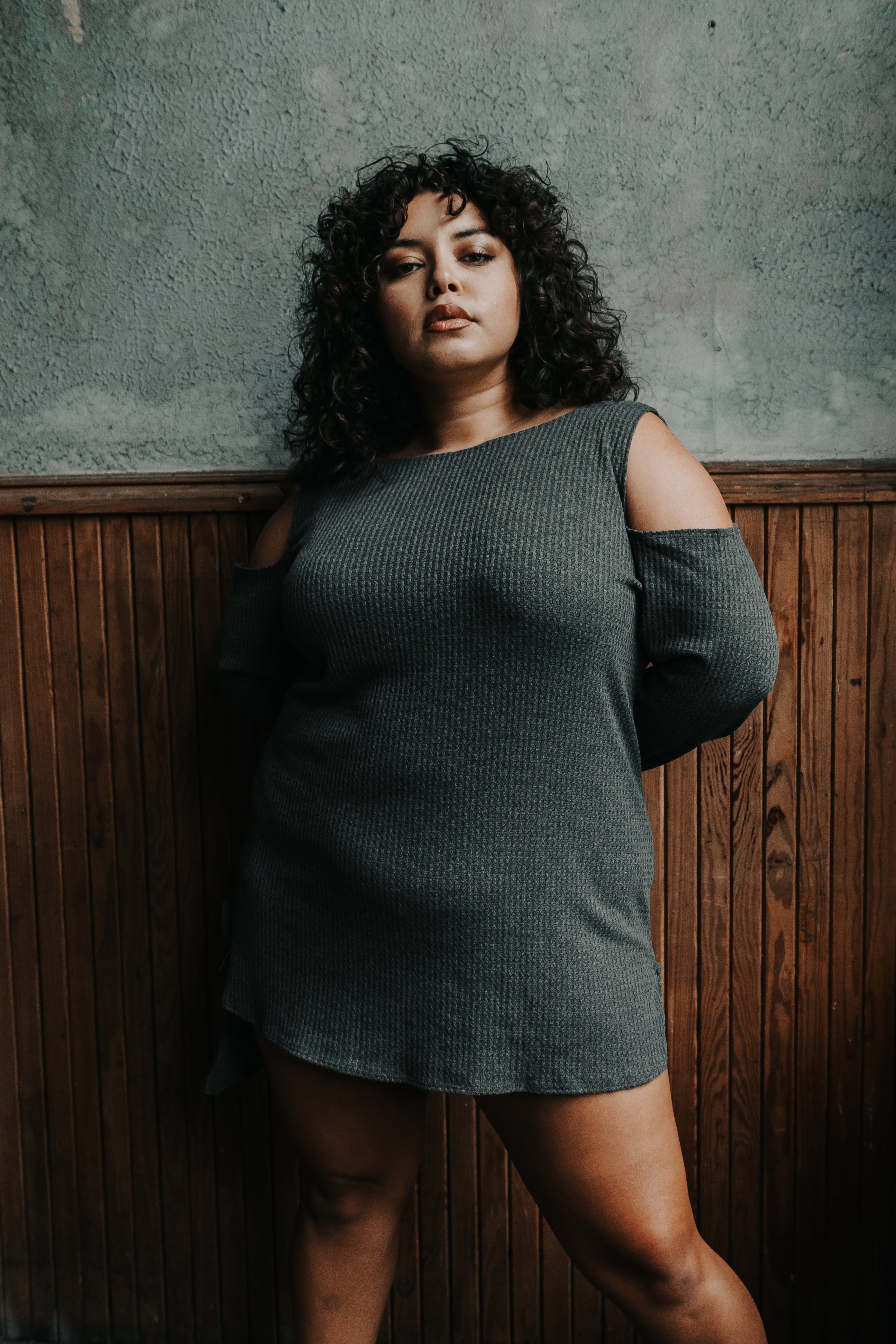 Circe Sweater Waffle Knit (Grey)