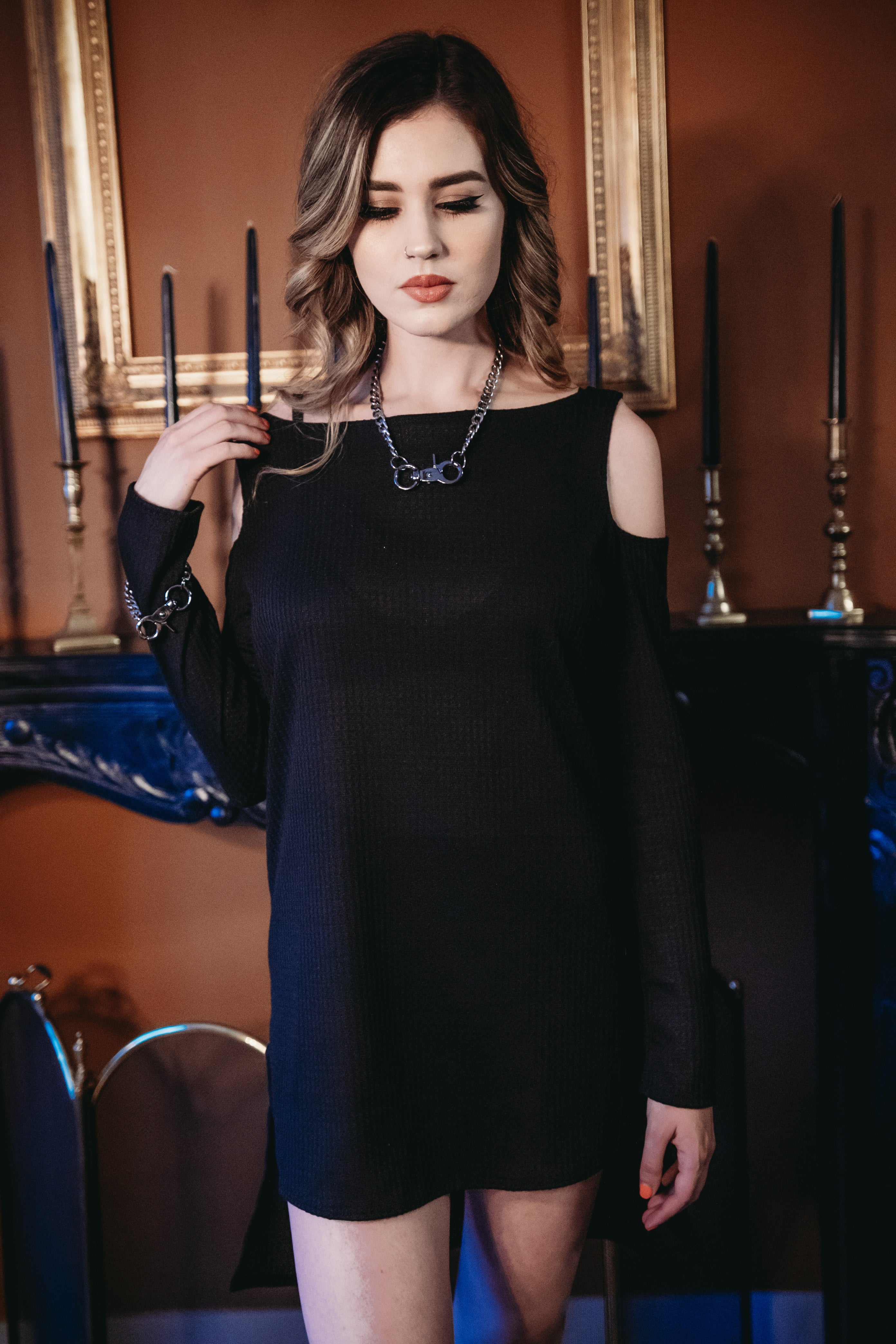 Circe Sweater Waffle Knit (Black)
