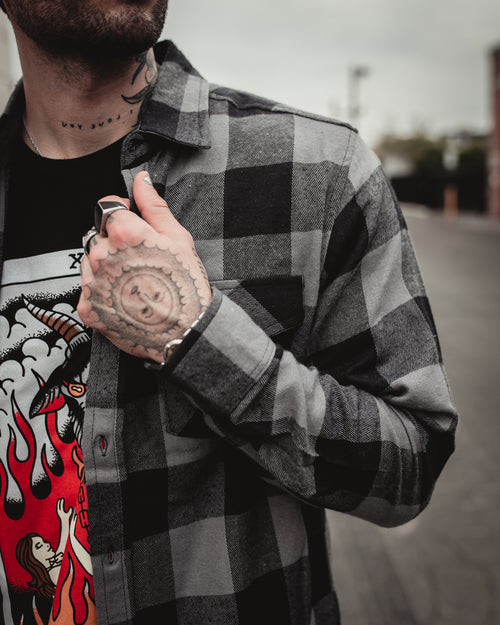 Death Charcoal Flannel