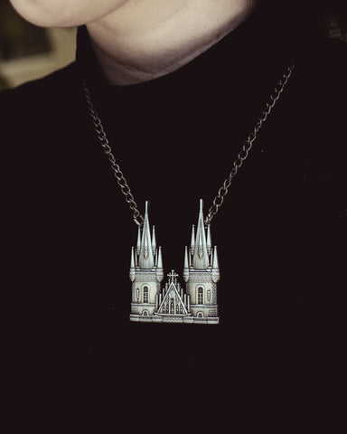 Tyn Cathedral Holographic Vinyl Sticker