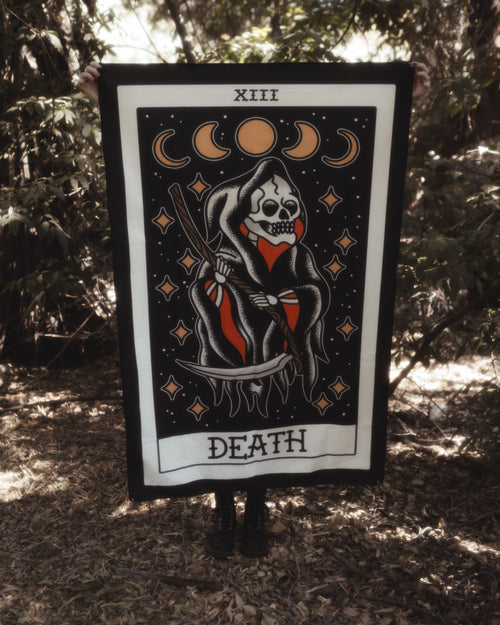 American Traditional Death Tapestry