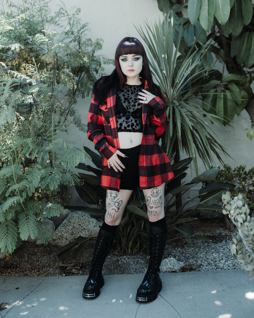 Tour Exclusive Crimson Hermit Tarot Flannel