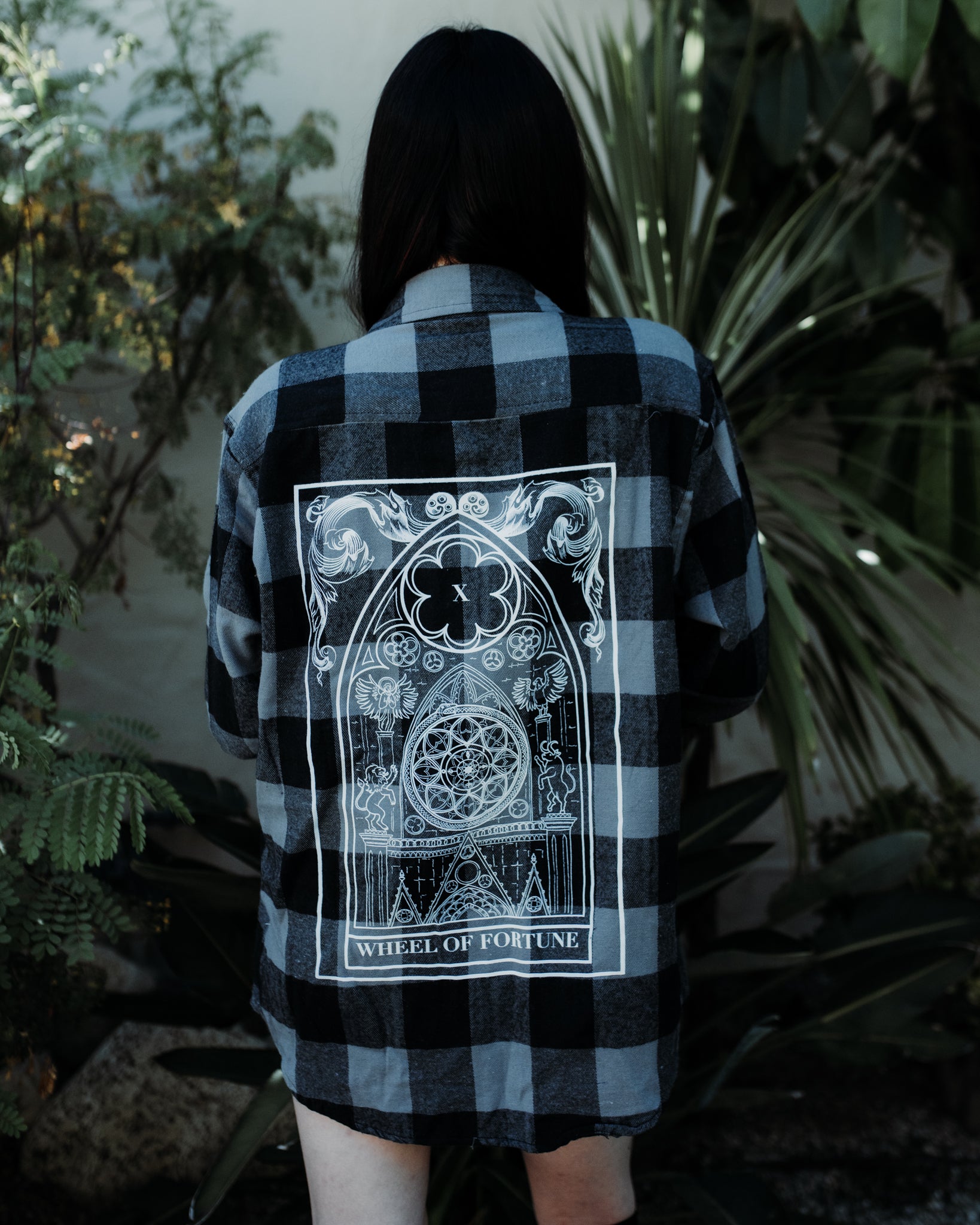 Wheel Of Fortune Charcoal Flannel
