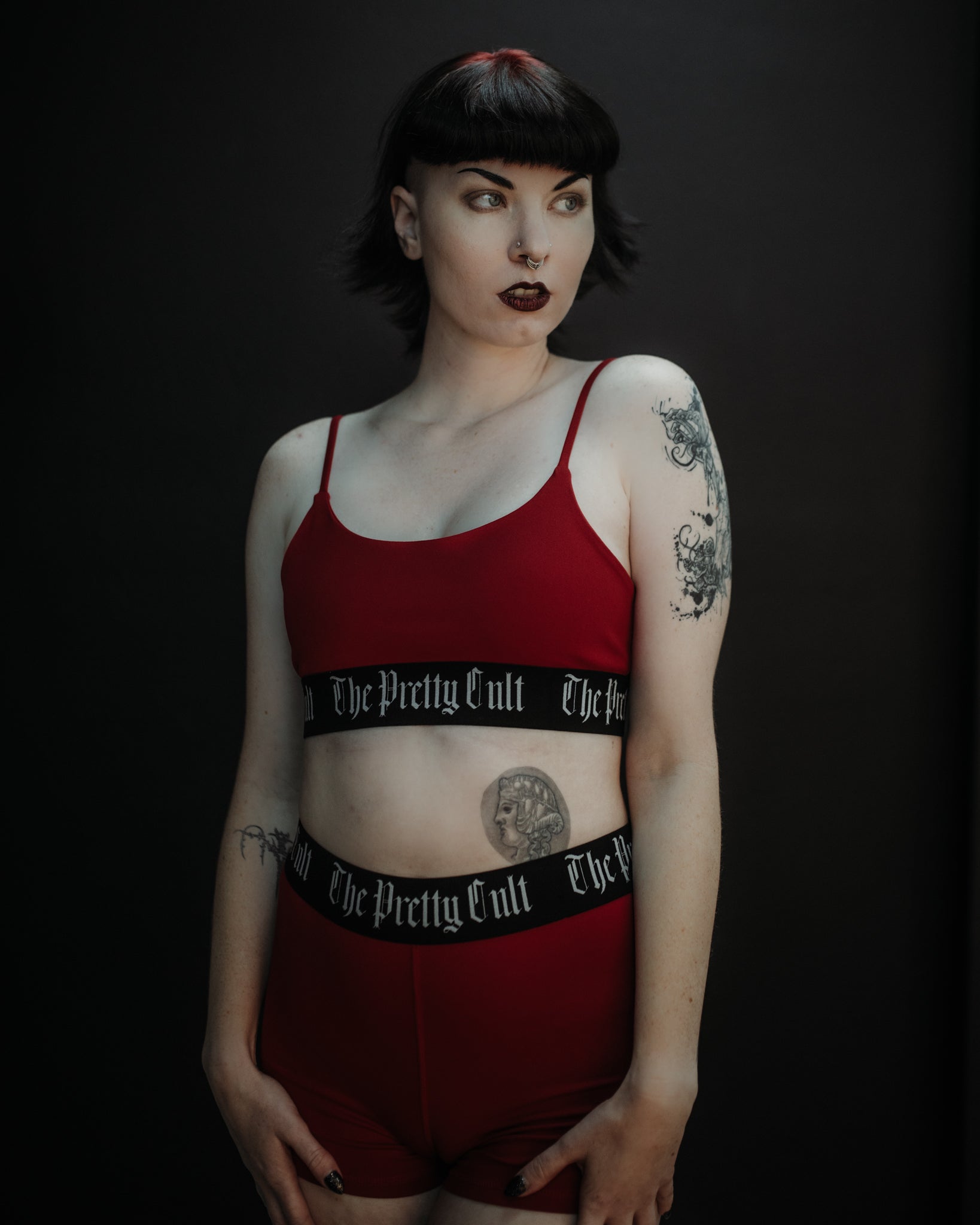 The Pretty Cult - 'Ruby' Moisture Wicking Sports Bra. (Red)