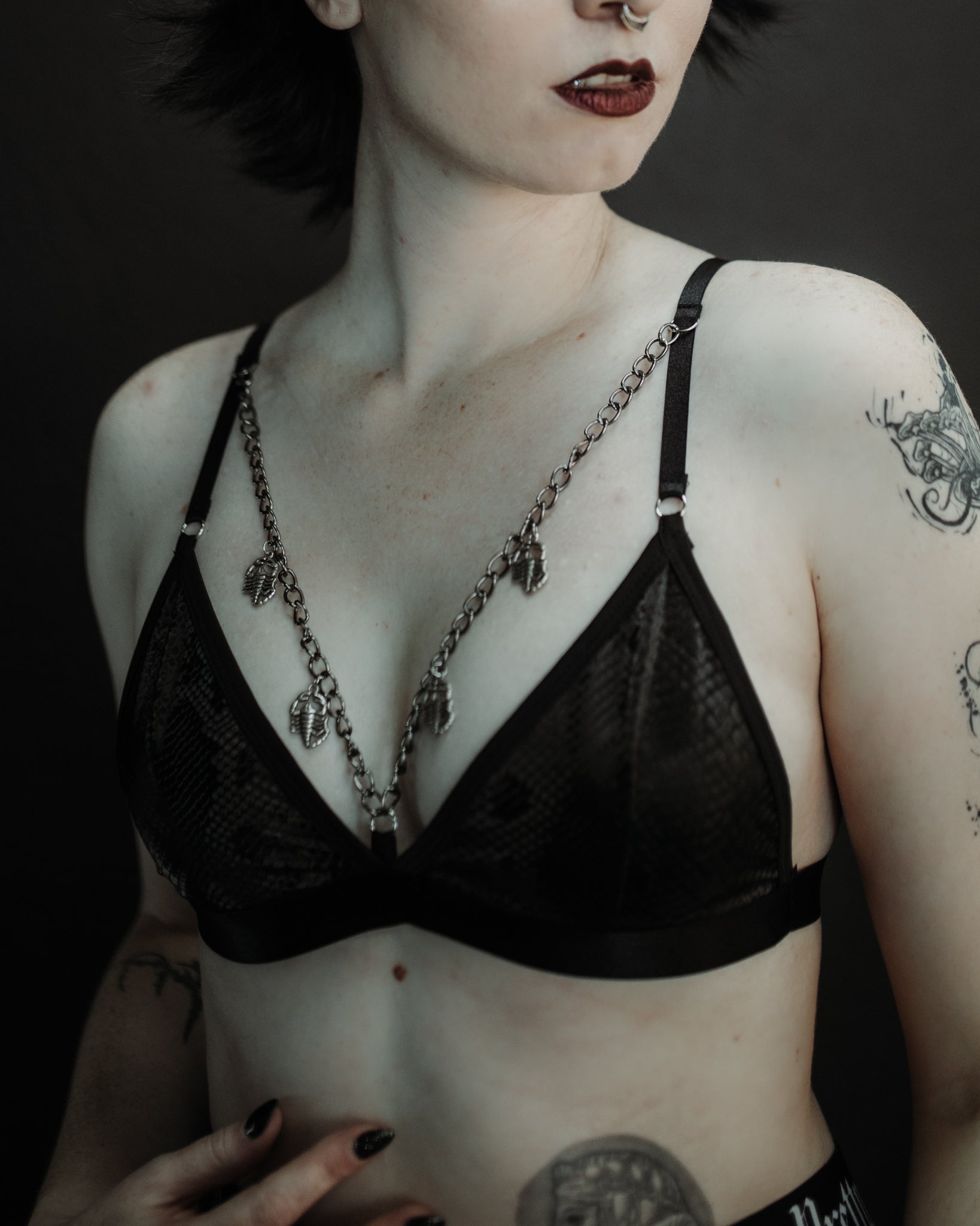 Back Bite Bralette With Scorpions