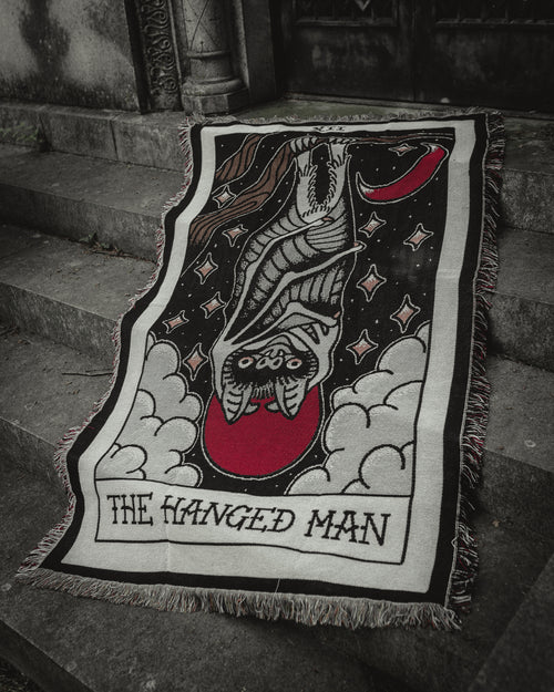 Hanged Man Woven Blanket