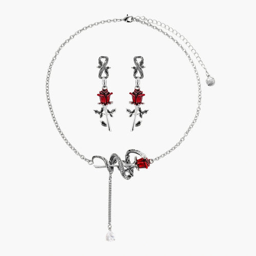 Bloom & Bite Necklace & Earring Set