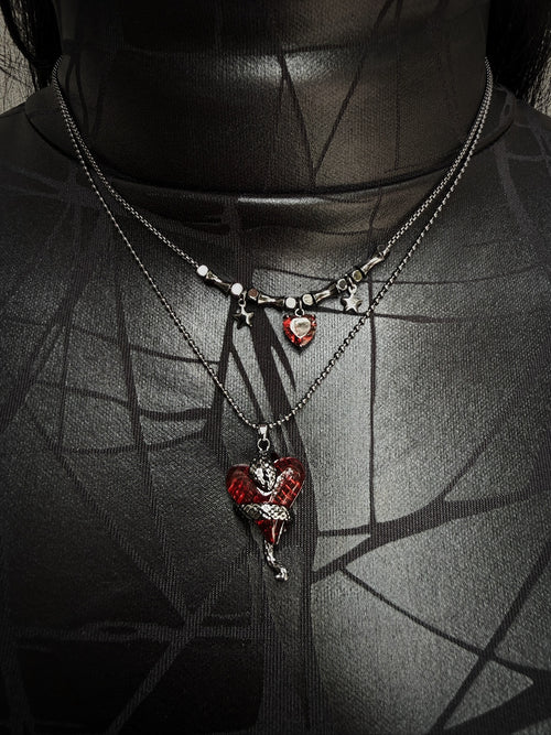 Cœur de Lune Necklace & Earring Set