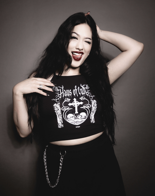 Haus Of Cult Halter Crop