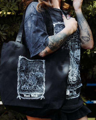 Weed Witch Tote Bag