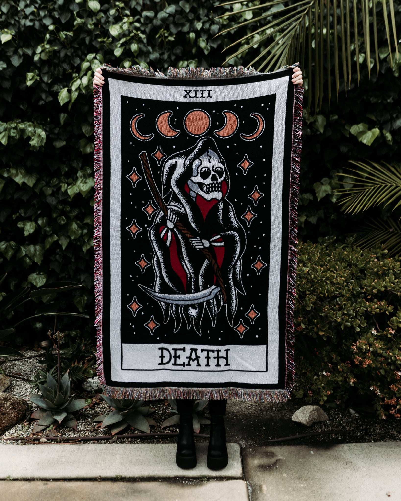 Death Woven Blanket