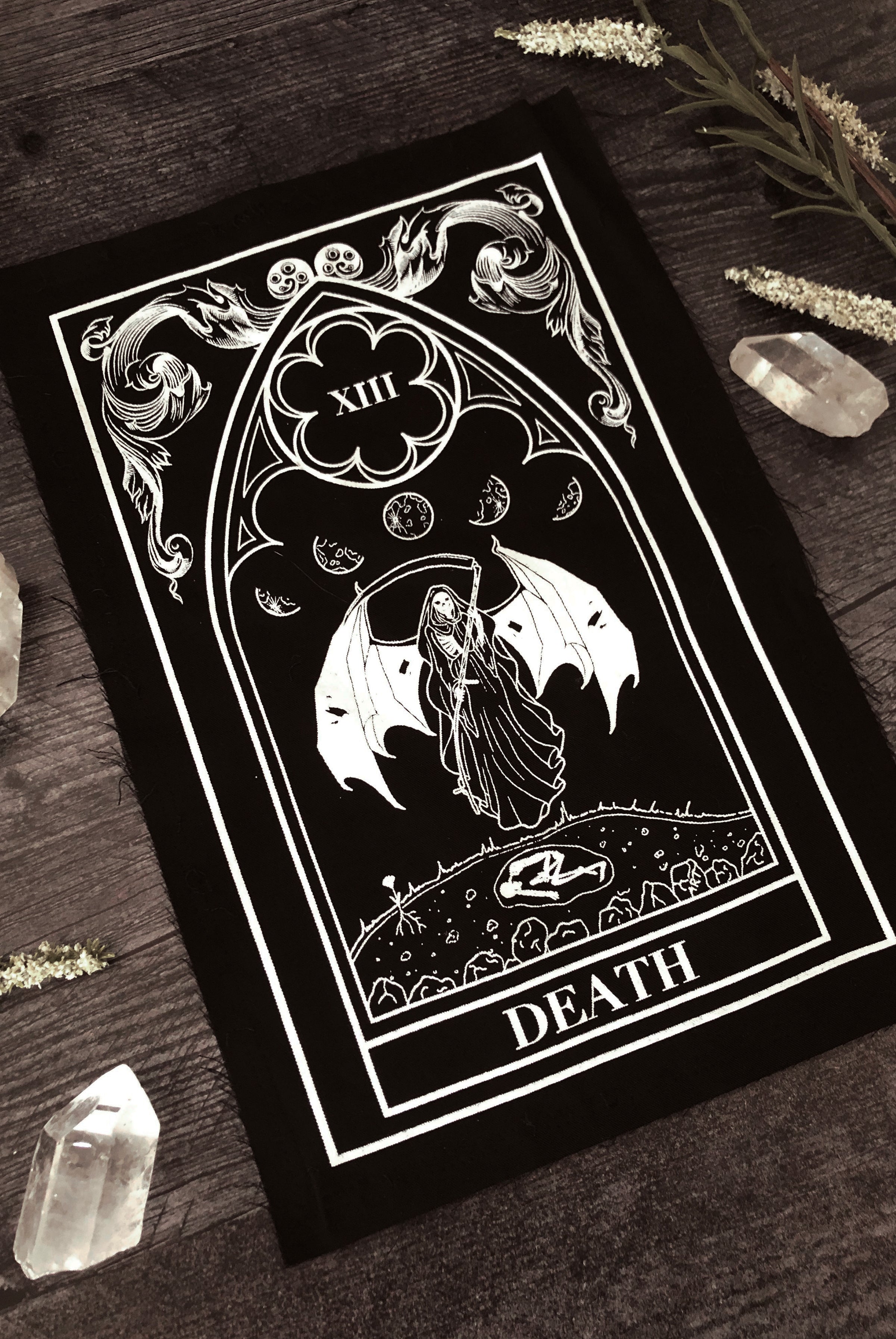 "Death" Tarot Card Back Patch
